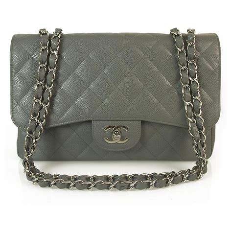 chanel classic bag silver hardware|chanel classic shopping bag.